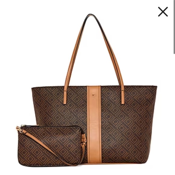 NAT | Tote Bag with Matching Clutch - Picture 1 of 5